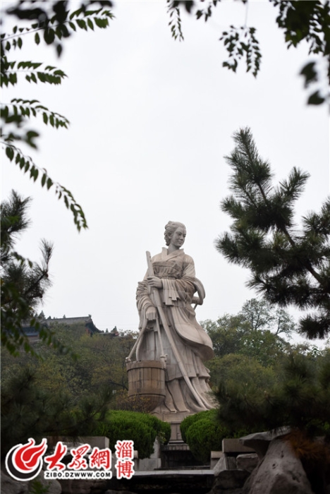 民间孝妇颜文姜的故事在民间至少流传了1600多年，她勤劳、善良、孝敬老人的劳动妇女形象在淄博世代相传。（徐建彬 摄）_调整大小